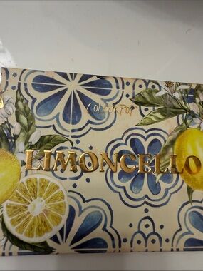 ColourPop Limoncello Palette — Lemon Yellow & Blue Tile Artwork